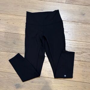 lululemon athletica wunder train 25 high rise tight with pockets black sz 6